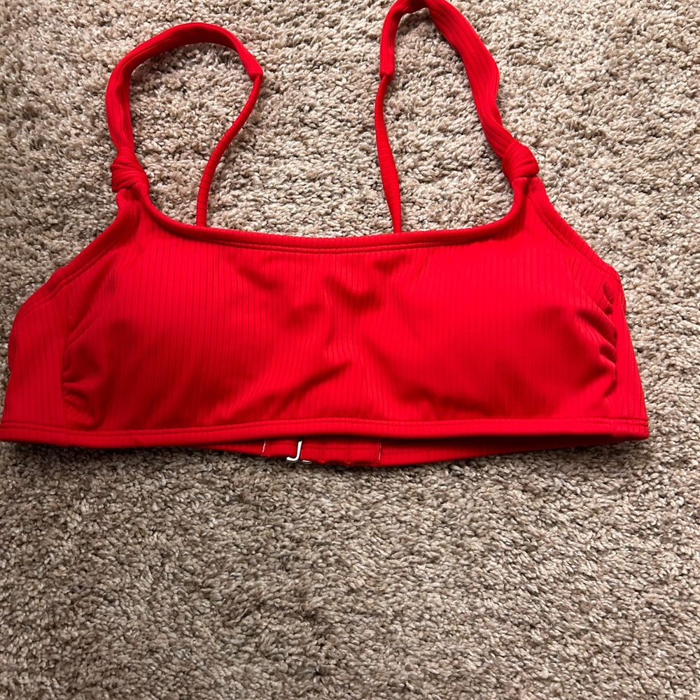 Red bikini top